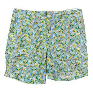 Tabs Swim Trunks Bermuda Shorts Parrot Print Limited Ed Men's Size 32